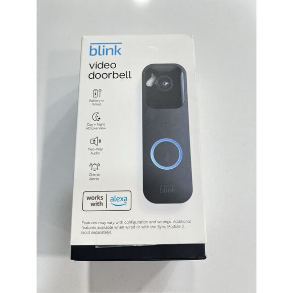 Blink Video Doorbell | Two-way audio, HD video, motion and chime app alerts - Picture 1 of 5